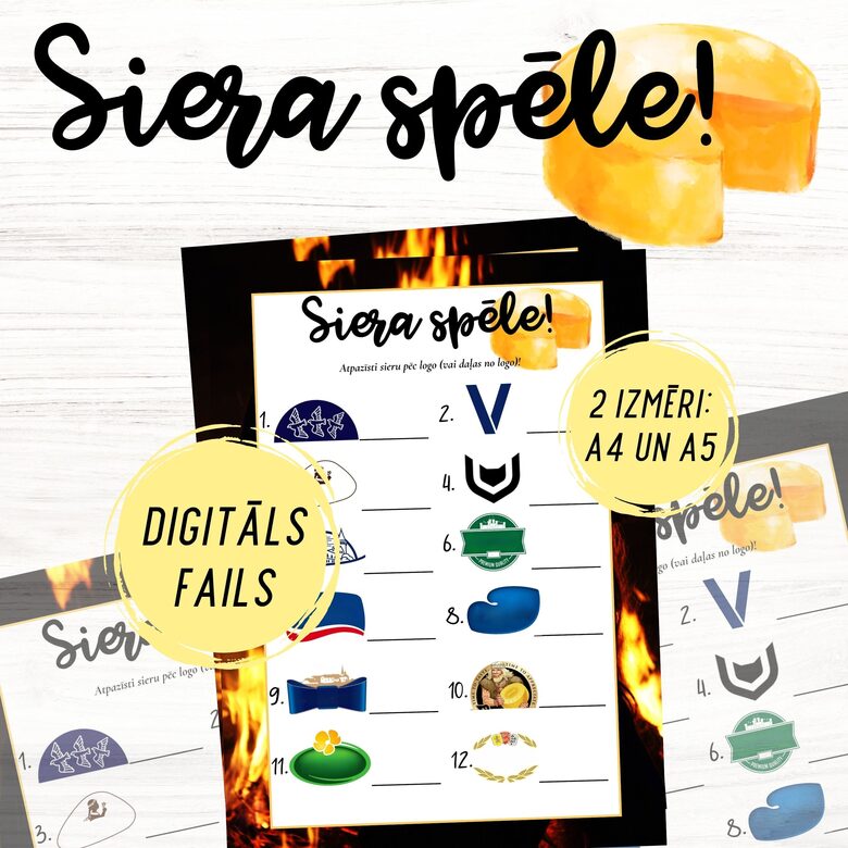 Siera logo spēle, digitāls PDF fails